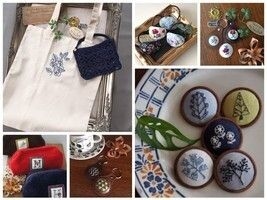 ６つのメニューから選べる初心者さんのための刺繍ワークショップ