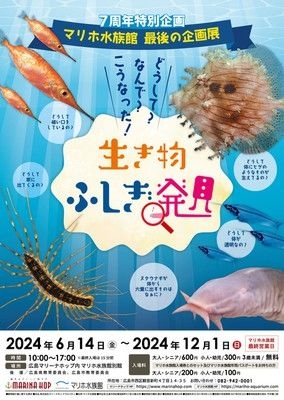 マリホ水族館7周年特別企画展「生き物ふしぎ発見」