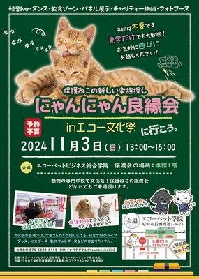 にゃんにゃん良縁会inエコーペット学院文化祭