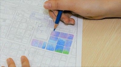 12色の色鉛筆でぬる「やさしい地図ぬり絵」プレ講座