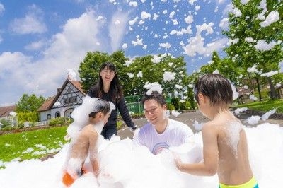 バブルバズーカで泡パーティ！