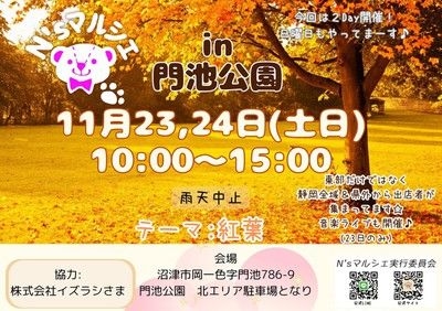 N'sマルシェin門池公園（11月）