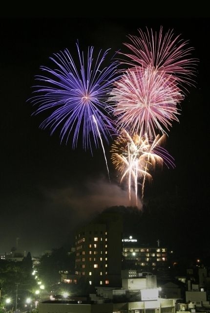 宇奈月温泉「峡谷花火響宴」