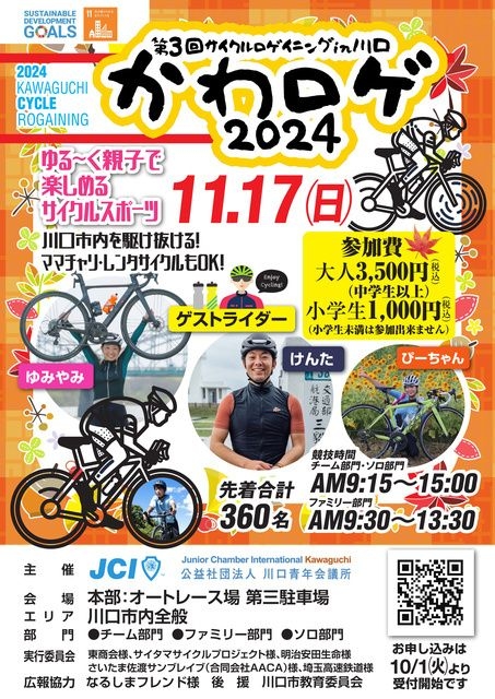 第3回サイクルロゲイニングin川口　かわロゲ2024