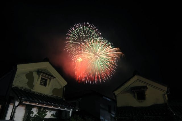 足助夏まつり　花火大会