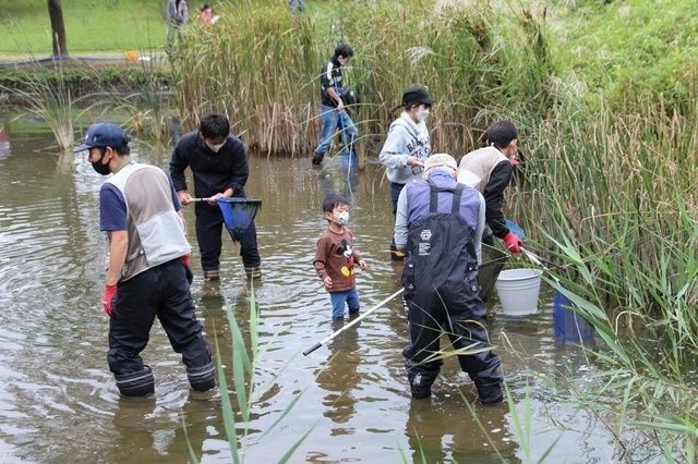 水辺の生きもの調査隊！