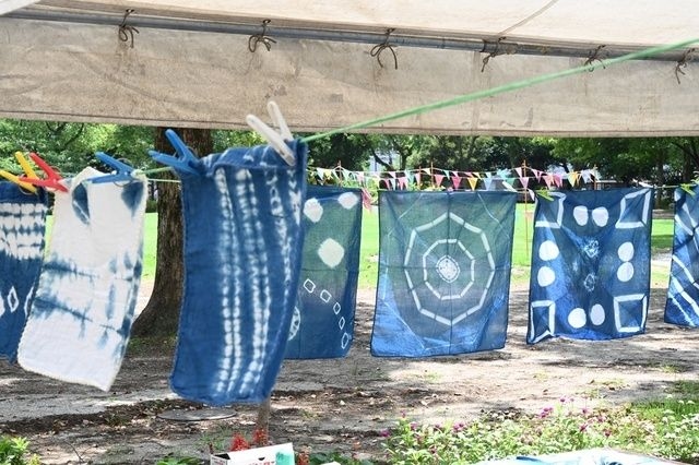 「藍染体験～ハンカチを染めよう」　ふくおか景観フェスタ～第18回福岡県景観大会