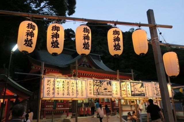 建部神社六月灯