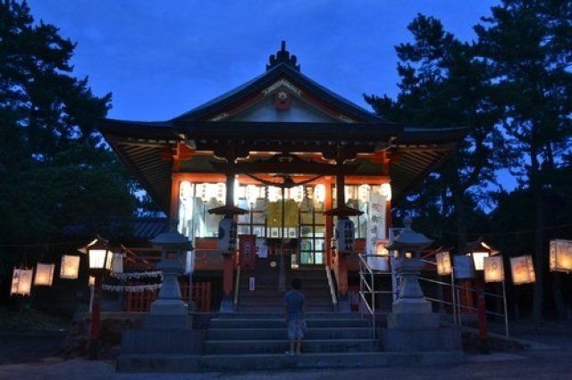 月読神社六月灯