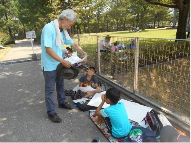 夏休みイベント「スケッチ教室」