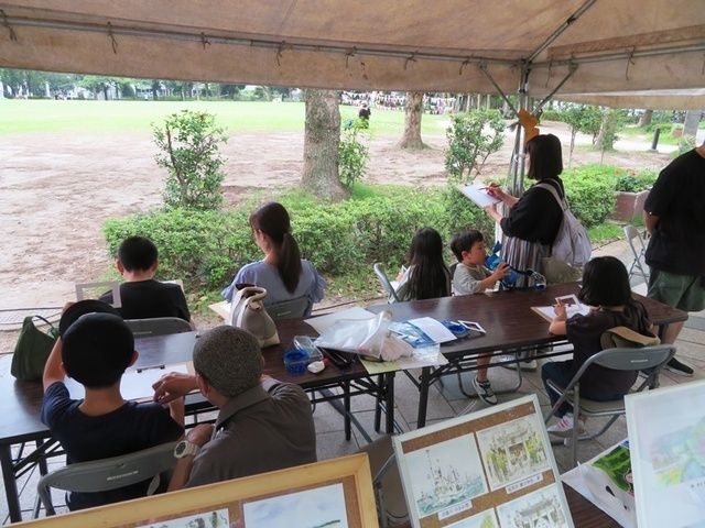 「絵がうまく描けるようになる教室」ふくおか景観フェスタ～第18回福岡県景観大会