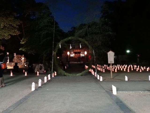 鏡神社 夏越祭 夏詣 灯明ライブ