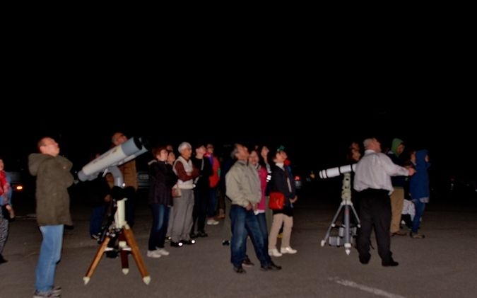 紫金山-アトラス彗星　観察会　in　小川村