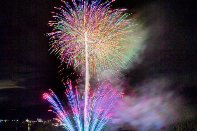 池の平ホテル　12月謝恩祭花火打ち上げ