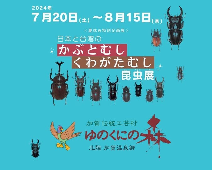 かぶとむし・くわがた虫　昆虫展　【石川県　ゆのくにの森】